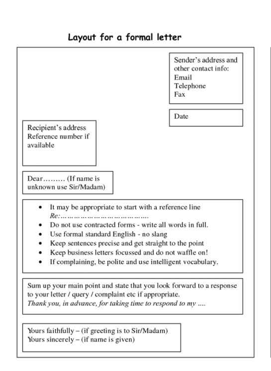 Formal informal letter 2